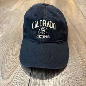 University of Colorado Skiing - Black Strapback Dad Hat